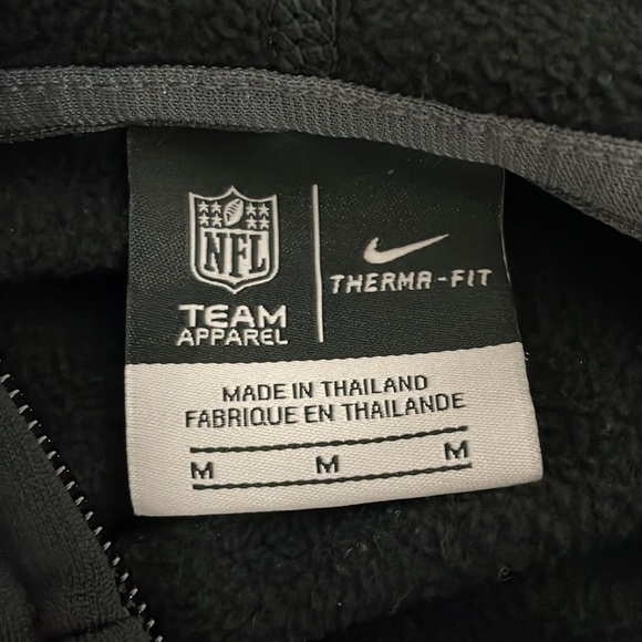 Nike Cincinnati Bengals NFL Zip Up Hoodie Womens Size Medium Dri Fit Lined Warm - Picture 5 of 5